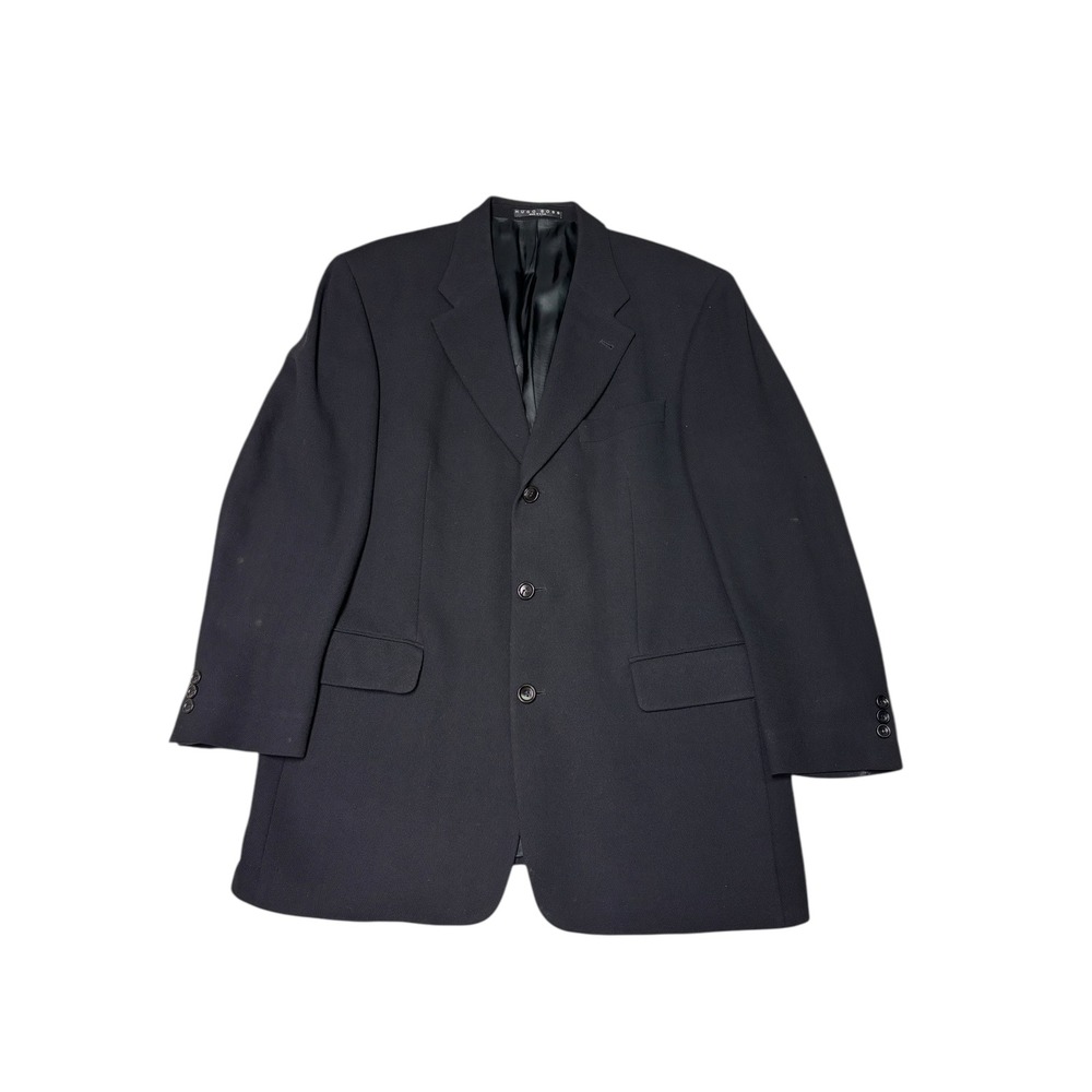 HUGO BOSS Poseidon Men's Black Wool Blazer Suit Jacket Size 42R